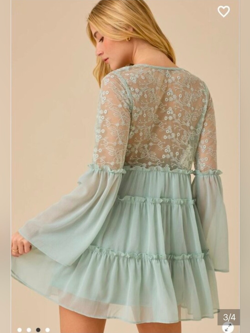 Altar'd State Maxine Dress In Sage